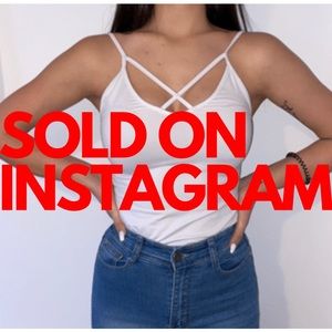 Cute cross white cami